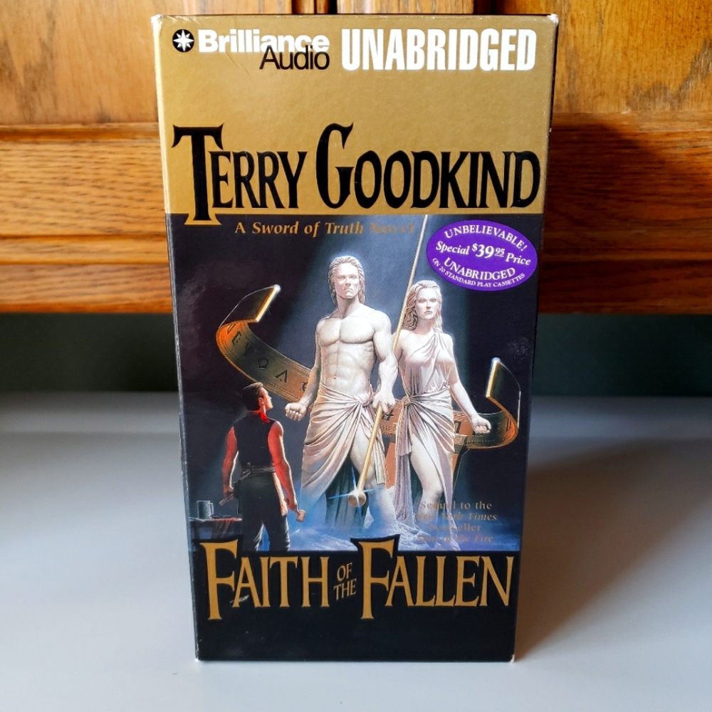 $3/$15 Faith of the Fallen by Terry Goodkind Audiobook on Tape - Unabridged